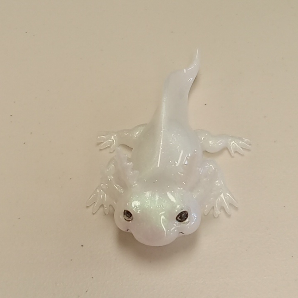 Handcrafted resin axolott